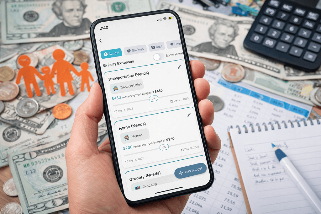 Simple Budget App for Singapore Families to Manage Money